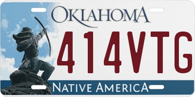 OK license plate 414VTG
