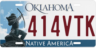 OK license plate 414VTK