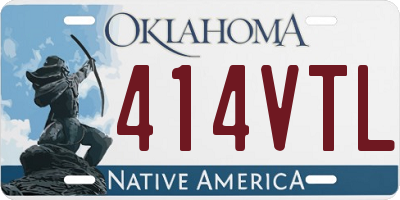 OK license plate 414VTL