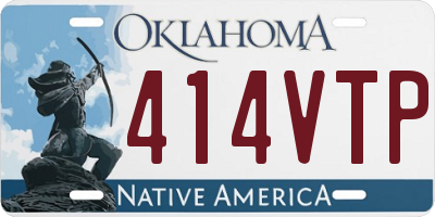 OK license plate 414VTP