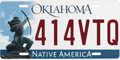 OK license plate 414VTQ
