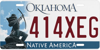 OK license plate 414XEG