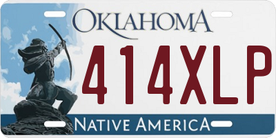 OK license plate 414XLP