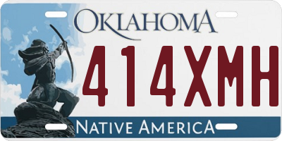 OK license plate 414XMH