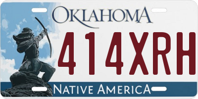 OK license plate 414XRH