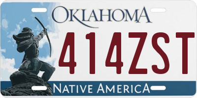 OK license plate 414ZST