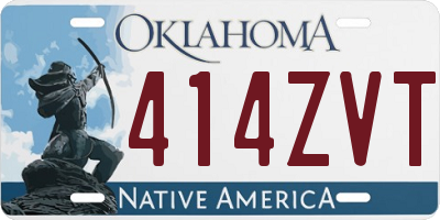 OK license plate 414ZVT