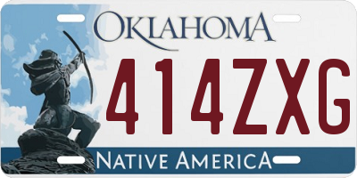 OK license plate 414ZXG