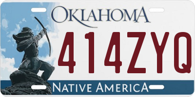 OK license plate 414ZYQ