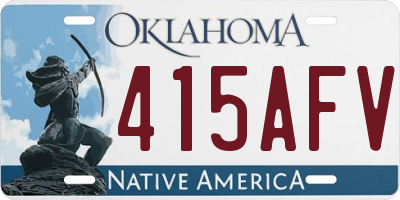 OK license plate 415AFV