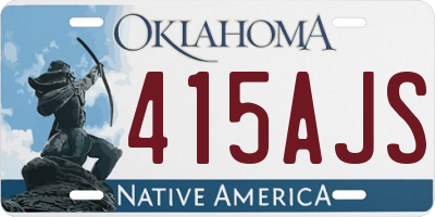 OK license plate 415AJS