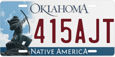 OK license plate 415AJT