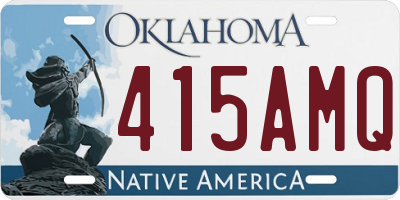 OK license plate 415AMQ