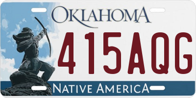 OK license plate 415AQG