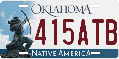 OK license plate 415ATB
