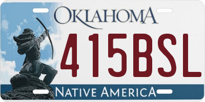 OK license plate 415BSL
