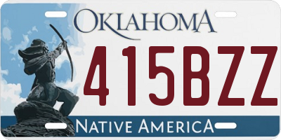 OK license plate 415BZZ