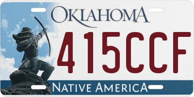 OK license plate 415CCF