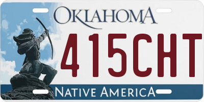OK license plate 415CHT