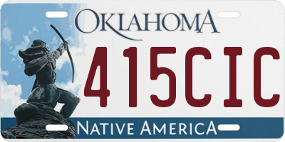 OK license plate 415CIC