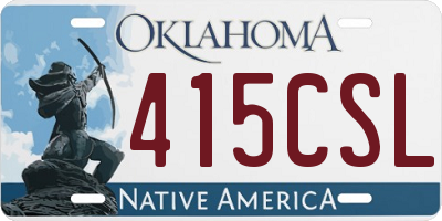 OK license plate 415CSL