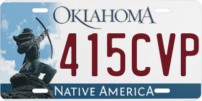 OK license plate 415CVP