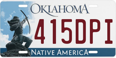 OK license plate 415DPI