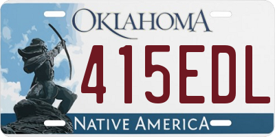 OK license plate 415EDL