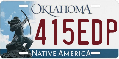 OK license plate 415EDP