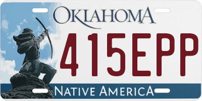 OK license plate 415EPP
