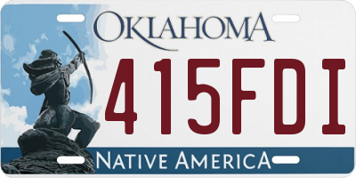 OK license plate 415FDI