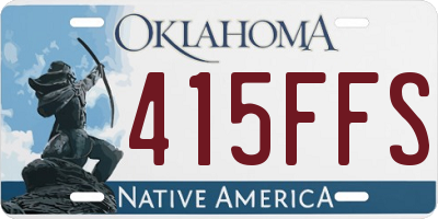 OK license plate 415FFS