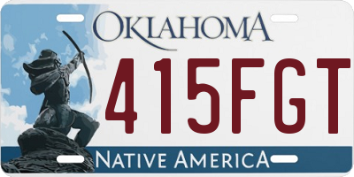 OK license plate 415FGT