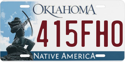 OK license plate 415FHO