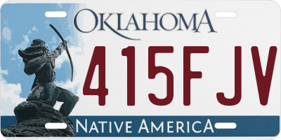 OK license plate 415FJV