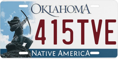 OK license plate 415TVE