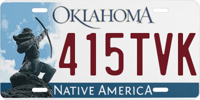 OK license plate 415TVK