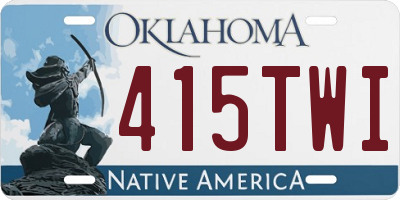 OK license plate 415TWI