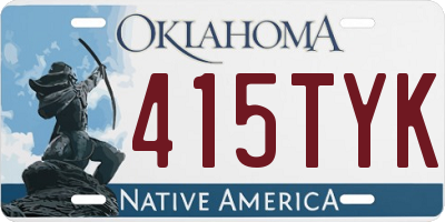 OK license plate 415TYK