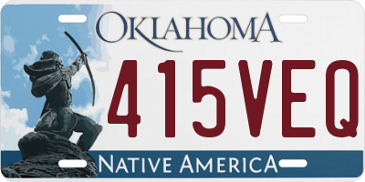 OK license plate 415VEQ