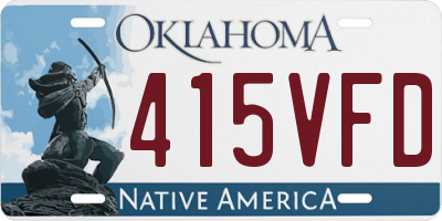 OK license plate 415VFD
