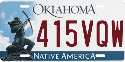 OK license plate 415VQW