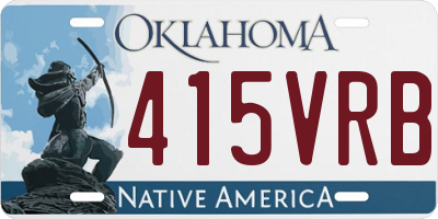 OK license plate 415VRB