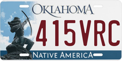 OK license plate 415VRC