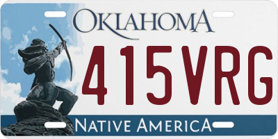 OK license plate 415VRG