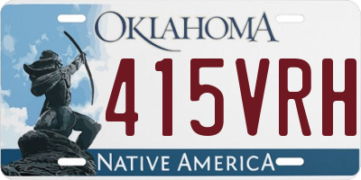 OK license plate 415VRH