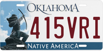 OK license plate 415VRI