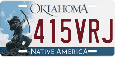 OK license plate 415VRJ