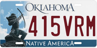 OK license plate 415VRM