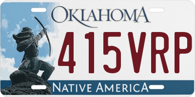 OK license plate 415VRP